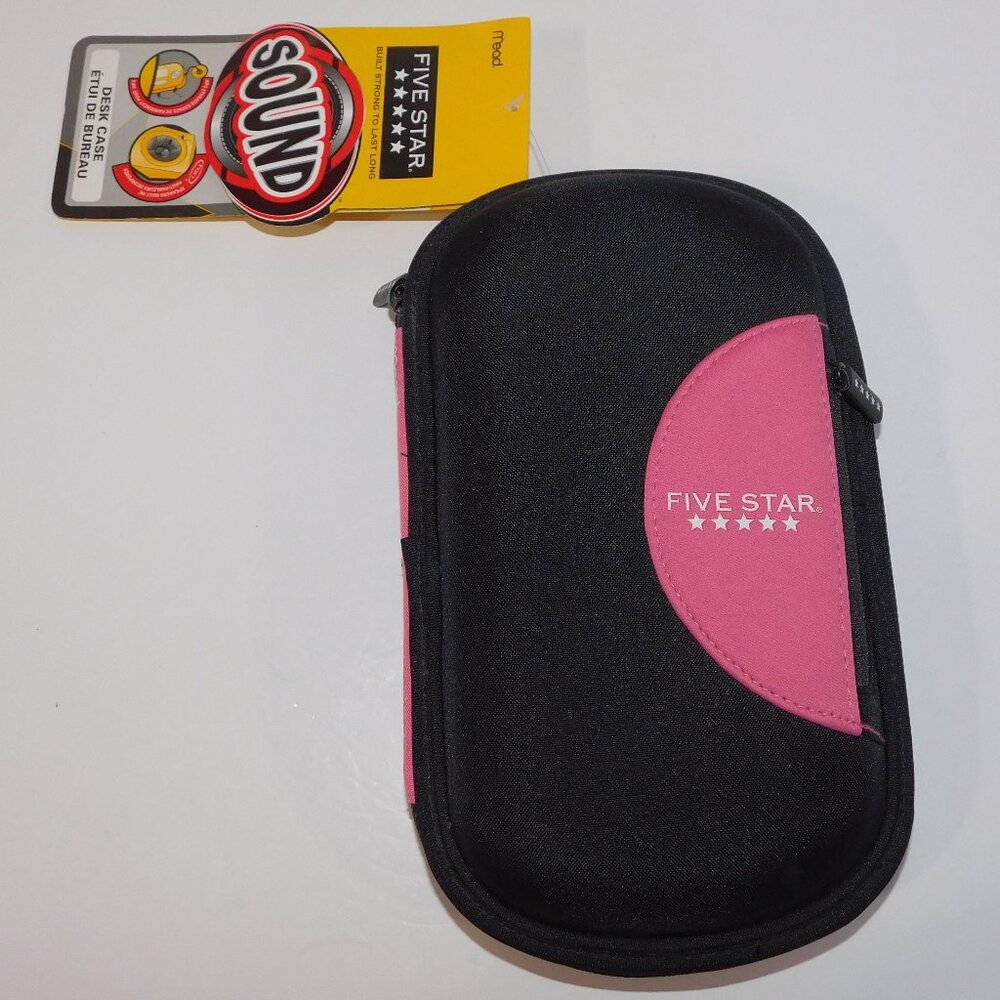 VTG Mead Five Star SOUND Desk Case w Built In Amplifier Speaker Storage NEW Tag